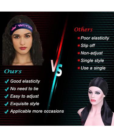 Wig Band Set for Melting Lace Wigs - 2PCS Black+Pink Edge Wraps for Lay Edges - Buy Online on GoSupps.com