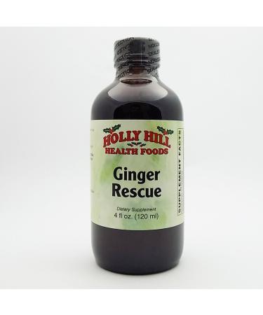 Holly Hill Health Foods Ginger Rescue Syrup 4 Ounces 4 Ounce (Pack of 1)