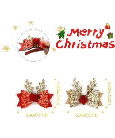 CHEERYMAGIC Christmas Hair Clip Christmas Hairpin Antler Hair Clips Antler Hair Pin Christmas Hair Accessories for Christmas Party Women Girls A6-LJFJ - Buy Online on GoSupps.com