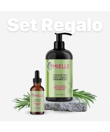Mielle Rosemary Mint Strengthening Shampoo & Scalp Oil Gift Set - Best Deal for Stronger Hair & Scalp Care - International Shipping Available - Buy Online on GoSupps.com