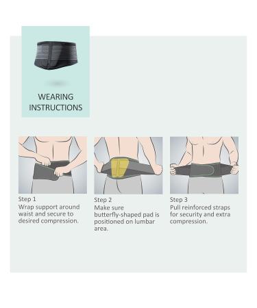 OPPO RW500 Back Support Belt L/XL - Breathable Relief for Lower Back Pain Herniated Disc & Sciatica - International Shipping Available - Buy Online on GoSupps.com
