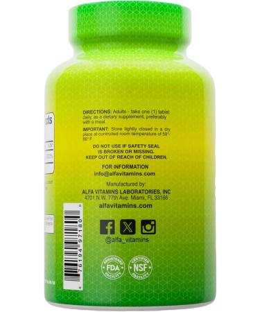 ALFA VITAMINS Biotin 10 000 mcg High Potency Vitamin B7 Supplement for Hair Skin & Nail Support 60 Tablets (2-Pack) - Buy Online on GoSupps.com