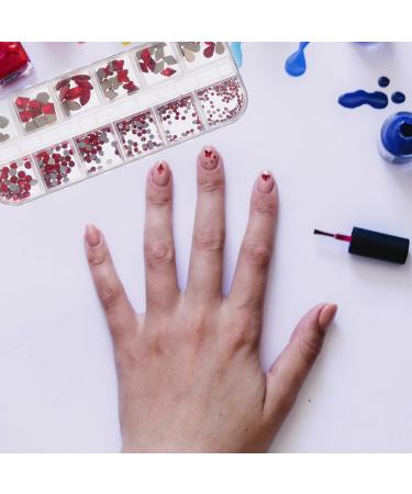 Minkissy 1 Box Nail Art Accessories Nail Metal Diy Accessories for Nail Nails Gems Nail Art Gems Crystal Nail Gems Metal Nail Jewelry Nail Crystals Nail Jewels Red Resin Boxed Shaped Drill - Buy Online on GoSupps.com