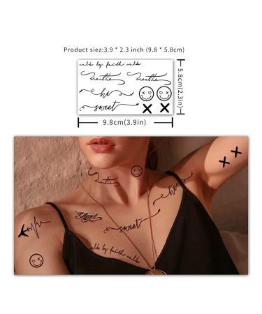 Yazhiji Tiny Temporary Tattoos - 60 Sheets Waterproof Fake Tattoo Variety Pack for All Ages - Buy Online on GoSupps.com