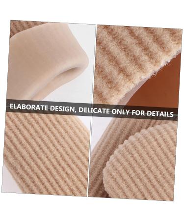 Healifty 2 Pairs Silicone Gel Finger Toe Sleeves Bunion Pads Caps Protectors | Nylon Guard Separator for Toe & Finger - Pearlescent - Buy Online on GoSupps.com