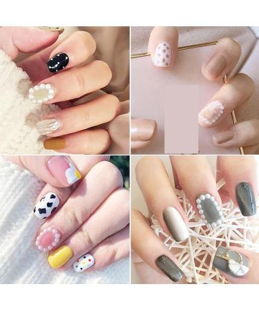 Buy White Pink Flatback Pearls & AB Resin Nail Rhinestones - Multi Sizes for Makeup Manicure & DIY Crafts - Buy Online on GoSupps.com