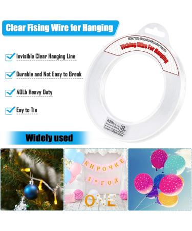 Clear Fishing Wire Acejoz 656FT | Strong Nylon String for Balloon Garland | 0.45mm, 40lb Capacity - Buy Online on GoSupps.com