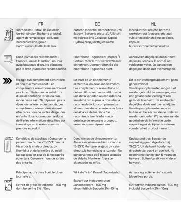  INSPORT Nutrition Berberine - Blood Sugar Control - Indian Barberry Extract 500 mg per capsule - Professional Sports Supplement - Dietary Supplement - 90 capsules - Buy Online on GoSupps.com