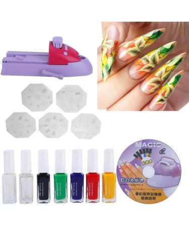 Manicure Printer - Nails Girls Nail Pattern Printer Time-Saving Nail Printer Easily Use for Dating Working Travelling Gathering Wedding - Buy Online on GoSupps.com