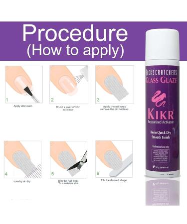 Kikr Activator - Fiberglass or Silk Nail Extension Glue 6 Oz - Buy Online on GoSupps.com
