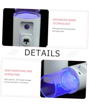 FOYTOKI Handheld Facial Sprayer Skin Care Sprayer Facial Mister Face Sprayer Tool Face Humidifier White - Buy Online on GoSupps.com