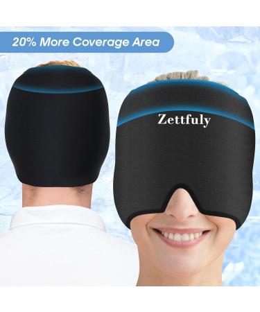 Zettfuly Migraine Relief Hat - Cold Therapy Head Wrap for Headache, Stress, Sinus Relief - Buy Online on GoSupps.com