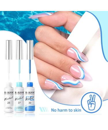 Buy RARJSM Nail Art Gel Liner Set - 24 Colors for Nail Art Design | Soak Off UV LED Curing | Glitter & Creative Painting - Buy Online on GoSupps.com