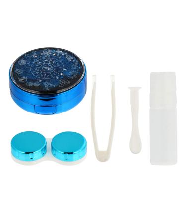 Contact lens container Contact cases with twelve constellation patterns contact lens dispenser for contact lenses contact case kit contact case case ABS tools.