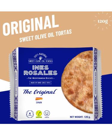 Ines Rosales Sweet & Savoury Olive Oil Tortas Pick N Mix - Choose From 5 Flavours | Original Orange Rosemary & Thyme Lemon Cinnamon Spanish Tortas-Snacks 120g - Pack of 2 120 g (Pack of 2) - Buy Online on GoSupps.com