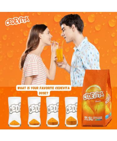 Cedevita orange 2 x 1 kg naranca effervescent powder with 9 vitamins for 26L non-alcoholic drinks - Buy Online on GoSupps.com