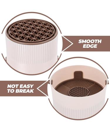 NOLITOY 4-in-1 Makeup Brush Cleaner Mat & Bowl | Silicone Beauty Sponge Holder for Efficient Brush Cleaning & Storage - Buy Online on GoSupps.com