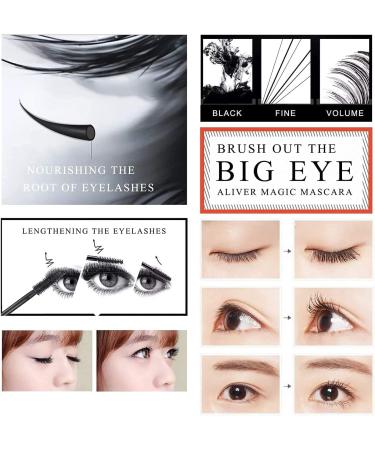 2 in 1 4D Silk Fiber Eyelash Mascara Extra Long Thick & Voluminous Lash Mascara Clump-Free Long Lasting Waterproof & Smudge-Proof Natural Eye Makeup - Buy Online on GoSupps.com