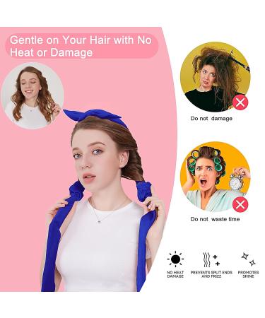Heatless Curling Rod Headband - Upgraded 60 Soft Hair Curlers for Effortless Curls No Heat Sleep Hair Rollers (Dark Brown) - Buy Online on GoSupps.com