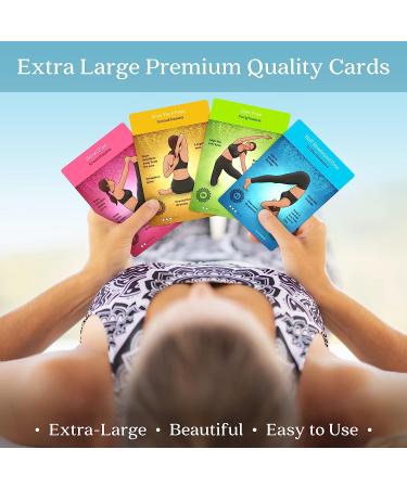 Premium Yoga Cards by Asana Moon: 120+ Poses & Sequencing Deck with Cues and Sanskrit Names - Ideal Yoga Gift for Beginners and Teachers - Buy Online on GoSupps.com