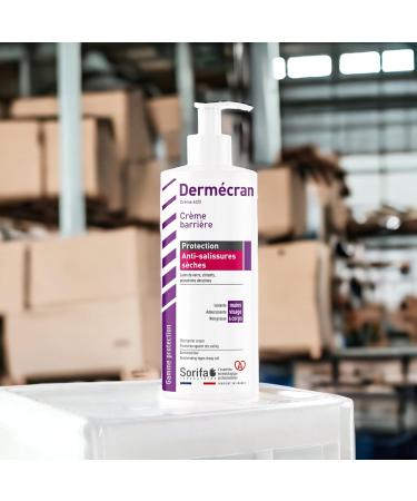  SORIFA Pack of 12 Derm cran Barrier cream - Protection AGAINST DRY SOILS Glass wool cement - dust Hands face and body High tolerance 500 ml pump bottle. - Buy Online on GoSupps.com