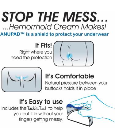 Ultimate No Mess Hemorrhoid Pads | Fast Relief & Tuck-it Applicator | 60 Count - Premium Quality for Itching & Bleeding - Buy Online on GoSupps.com