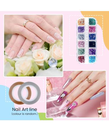 Phoenixy Poly Nail Gel Kit: 8 Colours 15ml Set + 36W UV/LED Lamp | Professional Nail Art Starter Set for Women - 29 Piece Set - Buy Online on GoSupps.com