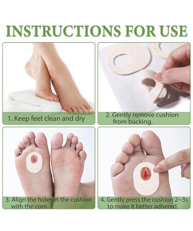Noverlife 54PCS Oval Shaped Felt Callus Protective Foot Pads - Pain Relief Cushions for Corns, Toes, and Metatarsal - Adhesive Self-Stick Blister Pads - Breathable Foot Care Solution - Buy Online on GoSupps.com