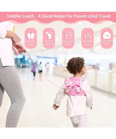 3-in-1 Toddler Harness Leashes + Anti Lost Wrist Link | Safety Backpack for Toddlers | Child Anti Lost Leash | Baby Cute Assistant Strap Belt | Kids Girls Outdoor Activity (Butterfly) - Buy Online on GoSupps.com