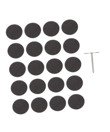 Housoutil 1 Set Nail Polishing Sheets Mini Nail File Foot File Dead Skin Removing Tools Manicure Accessory Stainless Steel Drill Bit Pedicure Disc Grinding Feet Substitute Lava Stone