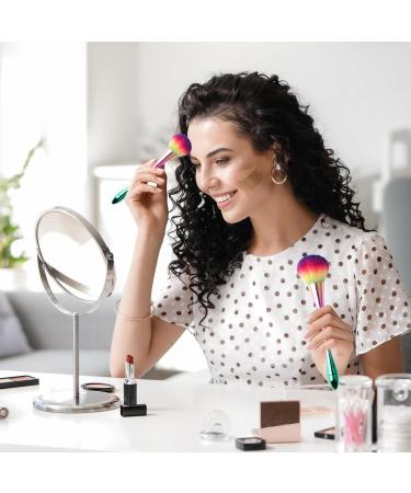Soft Fluffy Powder Brushes for Flawless Makeup | Colorful Gradient Blue Kabuki & Blush Brush for Daily Use - Buy Online on GoSupps.com