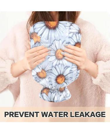 NAANLE Vintage Chrysanthemums Hot Water Bottle 1L - Transparent Heating Bag for Menstrual Cramps Pain Relief & Heat Therapy - Buy Online on GoSupps.com