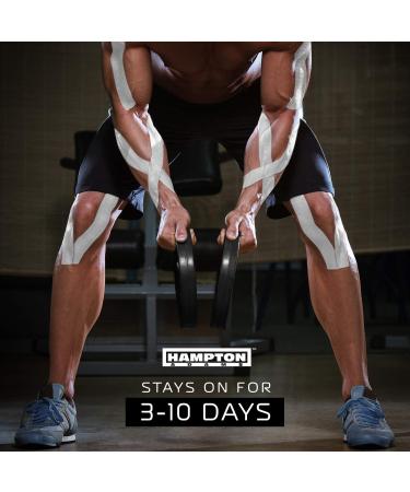 Bulk Kinesiology Tape 135 Feet - Waterproof Therapy Support for Knee Muscle Wrist Shoulder & Back | Premium Elastic Hypoallergenic Cotton - White - Buy Online on GoSupps.com