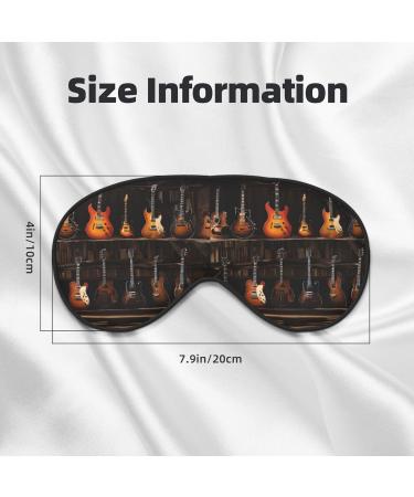 Buy Reusable Sleep Mask Eye for Women & Men | Soft Blackout Eye Covers for Better Sleep Travel & Gifts - Guitars - Buy Online on GoSupps.com