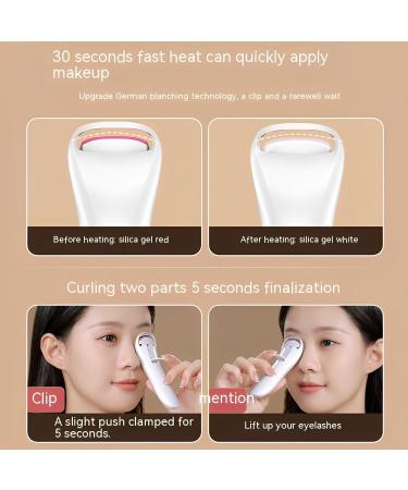 Rechargeable Heated Eyelash Curler - Long Lasting Curl Color Changing Silicone Fits Eye Design - Buy Online on GoSupps.com