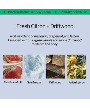 OffCourt - Natural Deodorant Body Spray for Men and Women - Aluminum Free - Whole Body Deodorant for Women and Men - Fresh Citrus and Driftwood Scent 3.4 Ounce (Pack of 2) Fresh Citron + Driftwood 3.4 Ounce (Pack of 2) - Buy Online on GoSupps.com