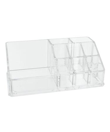 Cosmetic organizer make-up organizer sorting box for beauty products transparent (17.3 x 9.4 x 6.6 cm) 17.3x9.4x6.6 cm (1 pack)