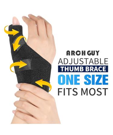 Buy Thumb Brace Right Hand Splint | De Quervain's Tenosynovitis & Arthritis Pain Relief | Thumb Tendonitis Stabilizer for CMC Joint Support - Buy Online on GoSupps.com