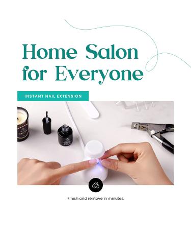 Beetles Easy Gel Tips Nail Extension Kit - 2-in-1 Glue Gel Base, Medium Almond Nails & UV LED Lamp - Buy Online on GoSupps.com