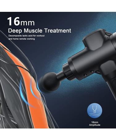 ORIbox Massage Gun - Deep Tissue Percussion Muscle Massager for Athletes | Handheld Massage Gun (Black) - Buy Online on GoSupps.com