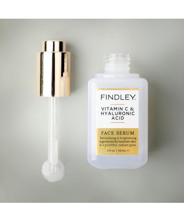 Findley Vitamin C & Hyaluronic Acid Face Serum | Revitalizing | Healthier Skin & a Youthful Radiant Glow (2 Fl Oz) - Buy Online on GoSupps.com