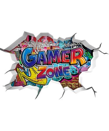 TOARTi Gamer Zone 3D Wall Stickers - Gaming Vinyl Wall Decal for Playstation Decor - Buy Online on GoSupps.com