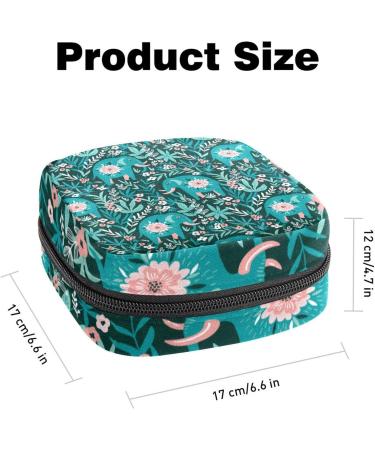 Elephant Green Period Storage Bag - Portable Sanitary Napkin Pouch for Girls - Multicoloured 04 - Buy Online on GoSupps.com