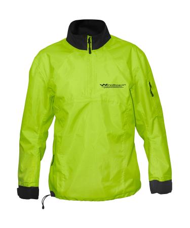 WindRider Waterproof Paddling Sailing Spray Top | Neck and Wrist Seals | Front Zipper | Shoulder Pocket Yellow XX-Large