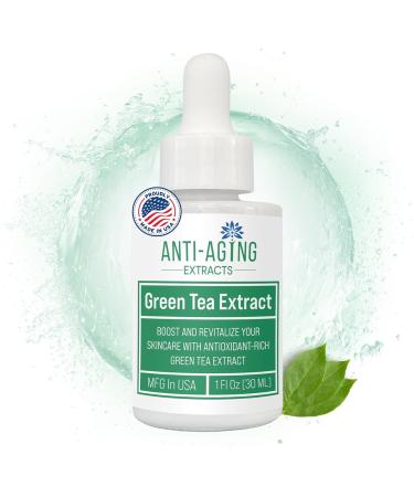 Green Tea Extract for Skin Alcohol-Free Cold-Processed Antioxidant Serum with USDA Organic Leaves Cosmetic Grade for Face and DIY Skincare Formulations - 1 fl oz - Buy Online on GoSupps.com