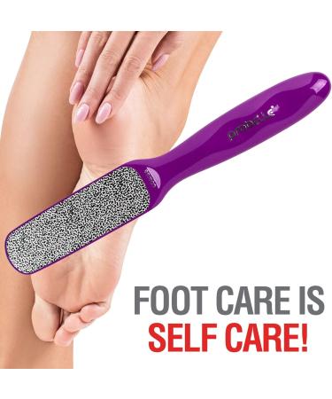 Probelle Double Sided Multidirectional Nickel Foot File Callus Remover - Immediately Reduces calluses and Corns to Powder for Instant Results Safe Tool (Purple) - Buy Online on GoSupps.com