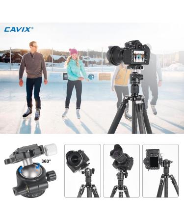 CAVIX 36mm Ball Head Mount with Arca Swiss Plate for DSLR Camera - 33lb Load - Buy Online on GoSupps.com