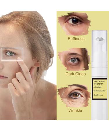 Snail Essence under Eye Cream - Ball Design Eye Bags Remover - Eye Cream for Dark Circles and Puffy Eyes - Anti Aging Eye Cream Tightening Lifting Sagging Skin - Repairing Skin - Buy Online on GoSupps.com