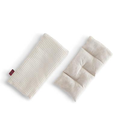 SAREDO Weighted Lavender Eye Pillow with Flax Seeds - Hot & Cold Compress for Headache Relief and Relaxation - Buy Online on GoSupps.com