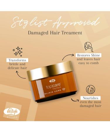 Lisap Top Care Repair Elixir | Shining Cream & Brightening Moisturizer for Dry Hair | Argan Oil & Ceramide A2 | 1.69 fl oz - International Shipping Available - Buy Online on GoSupps.com